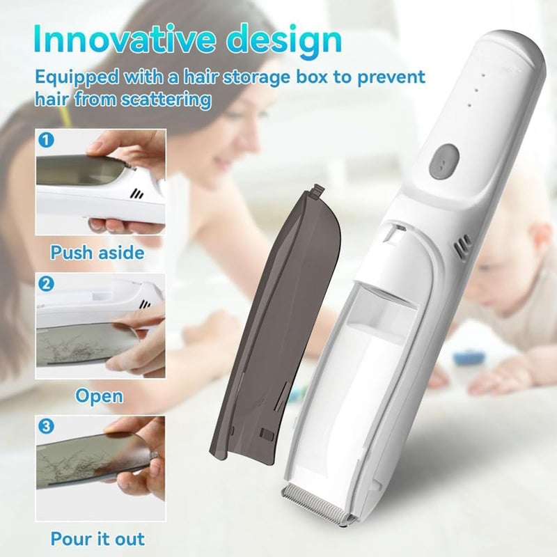 HARPIMER Vacuum Baby Hair Clippers with Dual Motor Power - Image 2